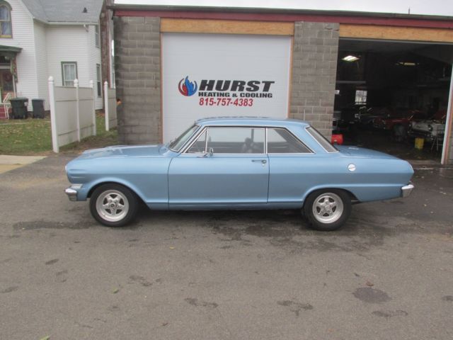 1964 SILVER BLUE Chevrolet Nova Coupe