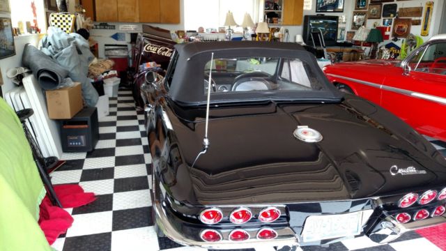 1964 Black Chevrolet Corvette Convertible