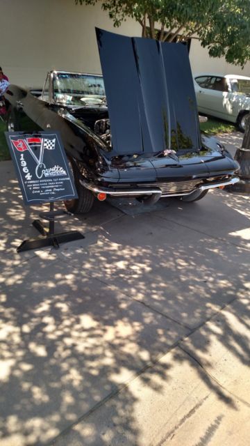 1964 Black Chevrolet Corvette Convertible