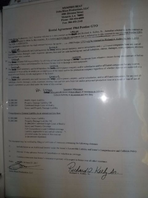 1964 Blue Pontiac GTO Hardtop