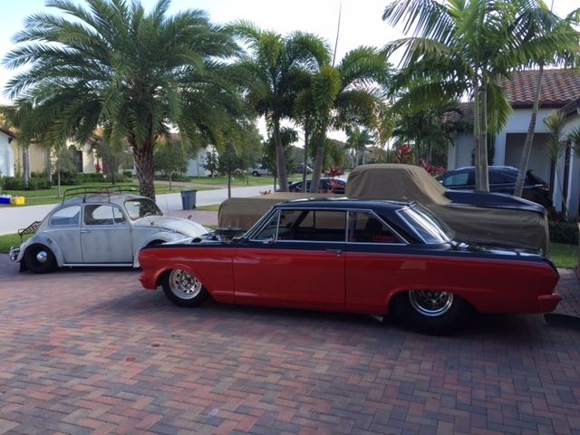 1964 red/black Chevrolet Nova 2D