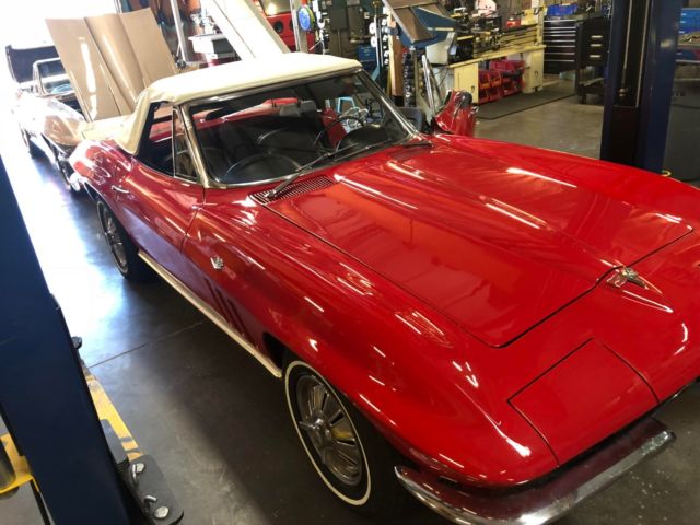 1964 Red Chevrolet Corvette Convertible