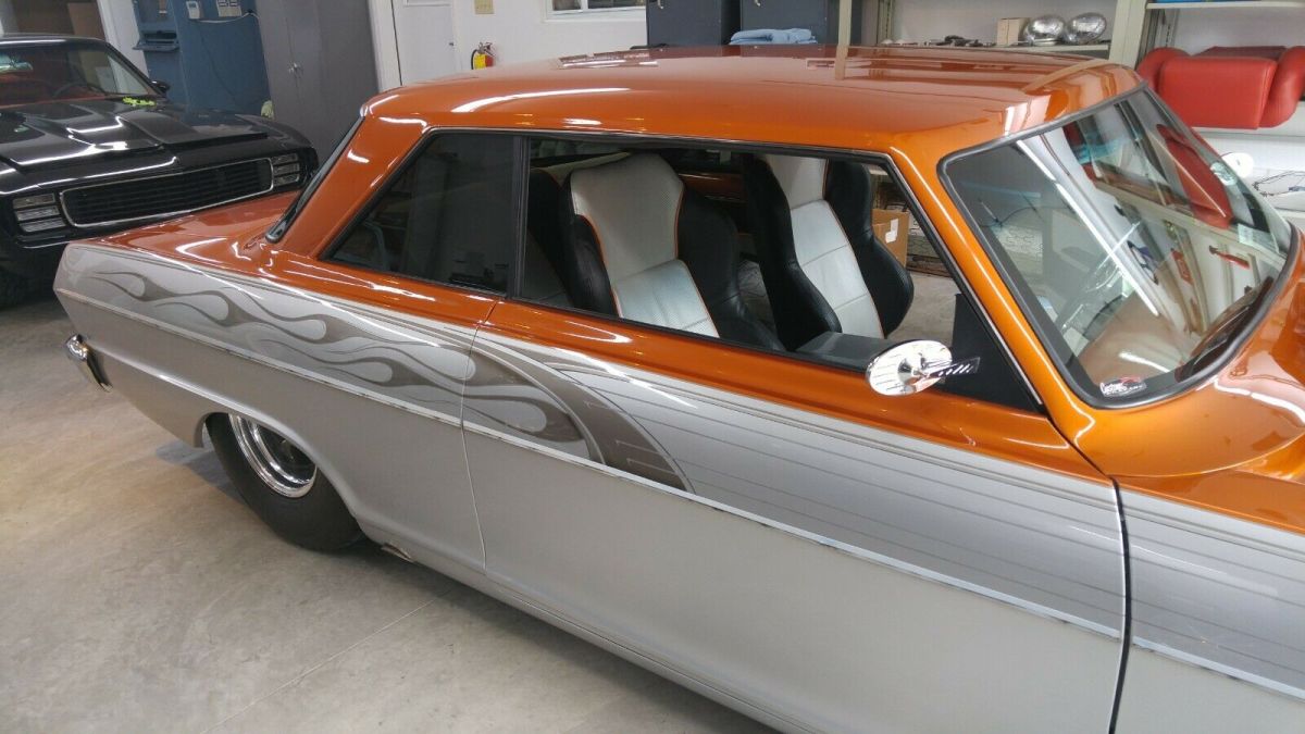 1964 Orange Silver Chevrolet Nova Coupe