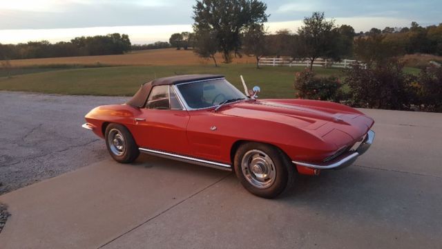 1964 Red Chevrolet Corvette Convertible