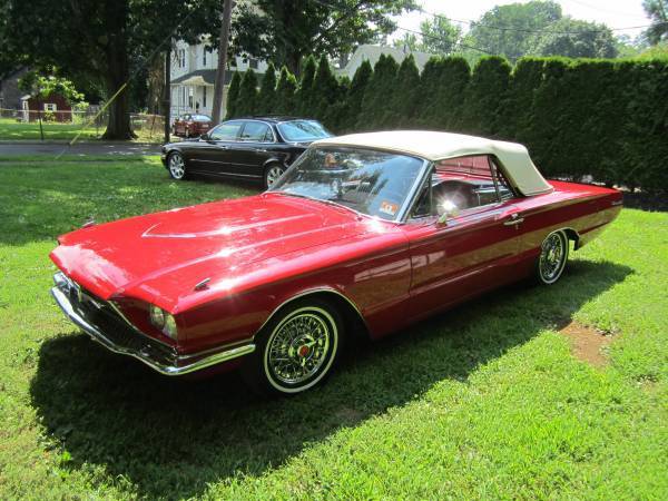 1966 Red Ford Thunderbird Convertible