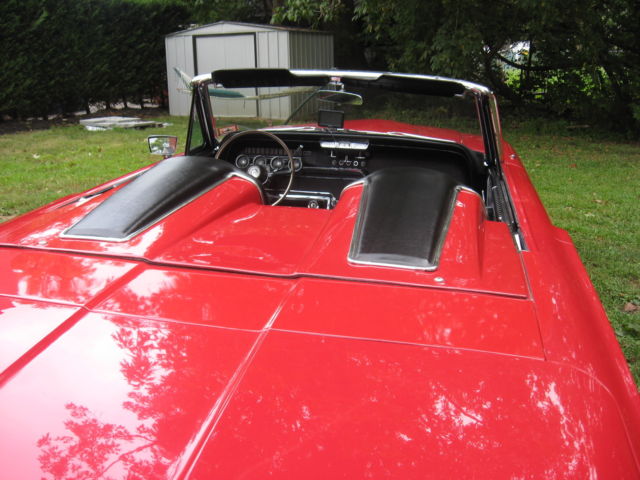 1966 Red Ford Thunderbird Convertible
