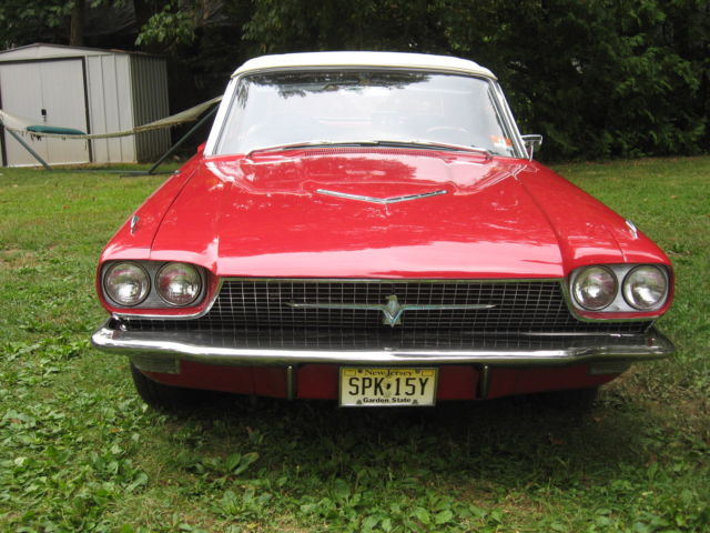 1966 Red Ford Thunderbird Convertible