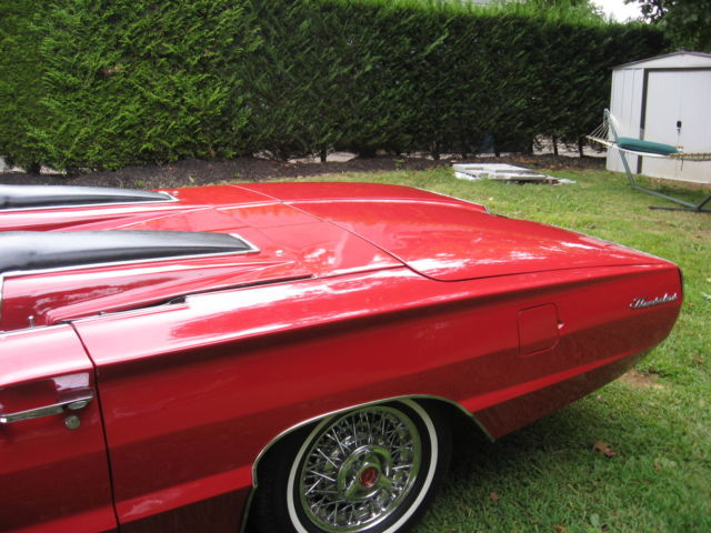 1966 Red Ford Thunderbird Convertible