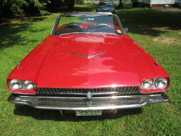1966 Red Ford Thunderbird Convertible