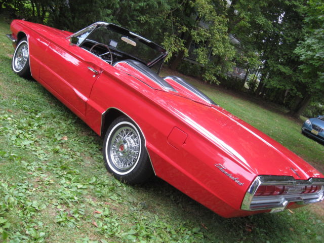1966 Red Ford Thunderbird Convertible