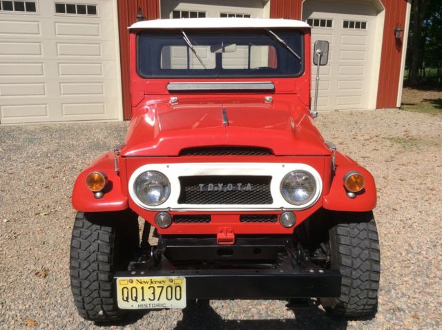 1964 Red Toyota Land Cruiser Standard Cab Pickup