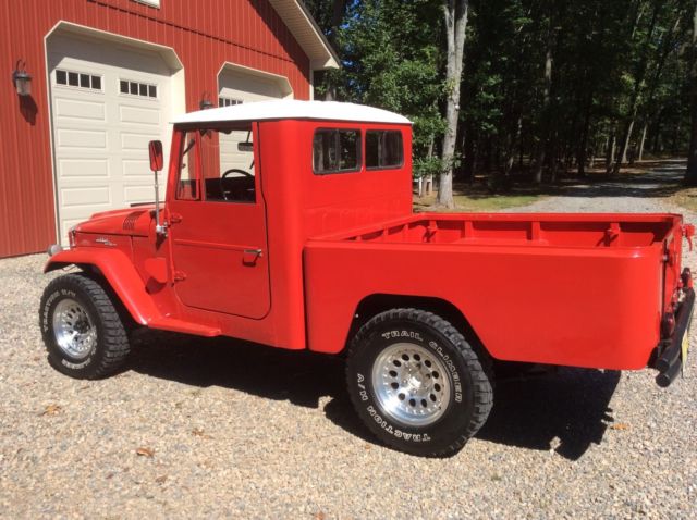 1964 Red Toyota Land Cruiser Standard Cab Pickup