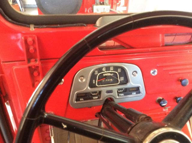 1964 Red Toyota Land Cruiser Standard Cab Pickup