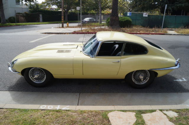 1964 Pale Primrose Jaguar E-Type Coupe