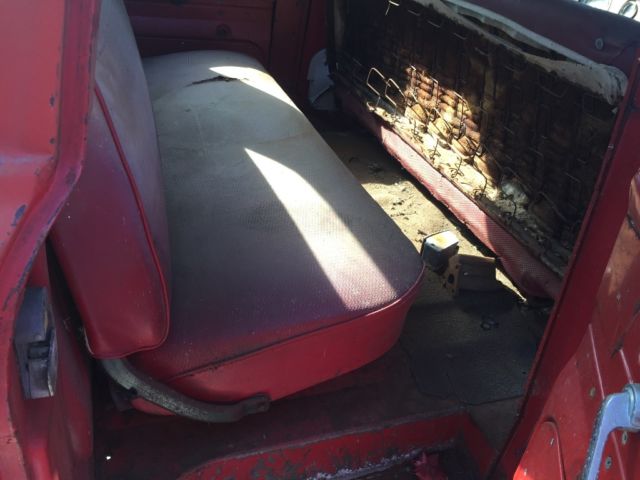 1966 Red Ford F-250 Extended Crew Cab Pickup