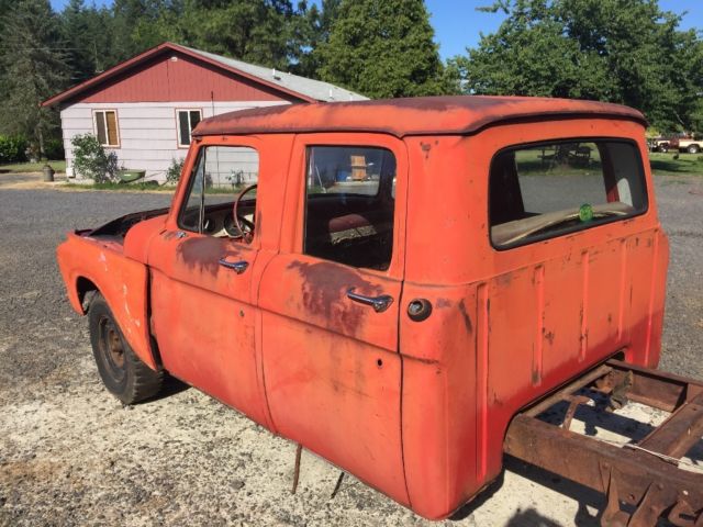 1966 Red Ford F-250 Extended Crew Cab Pickup