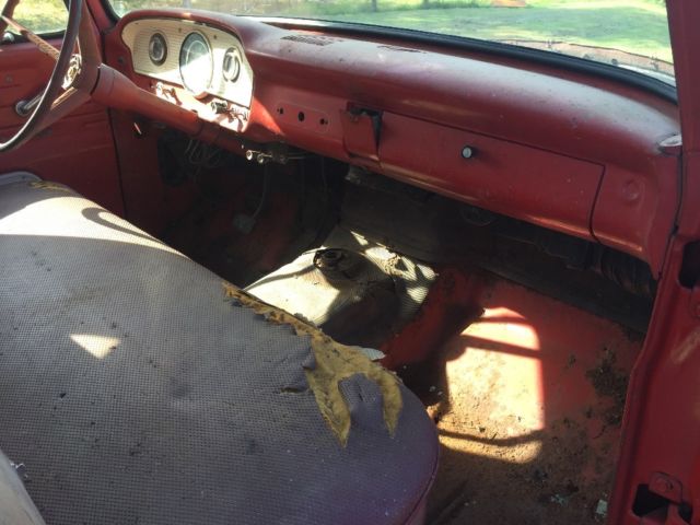 1966 Red Ford F-250 Extended Crew Cab Pickup