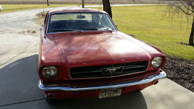 1965 Red Ford Mustang Coupe