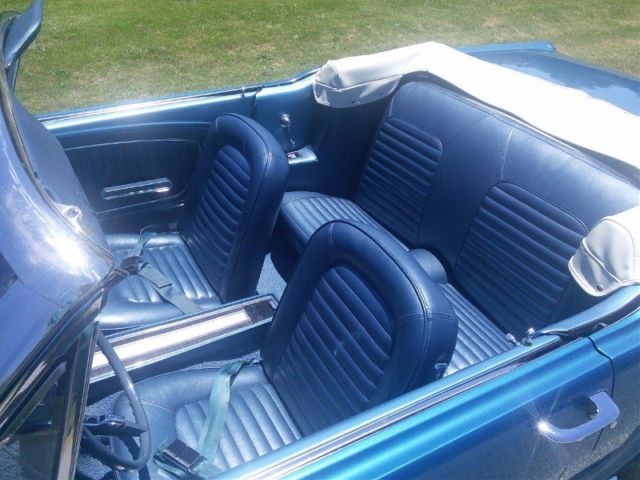 1964 Blue Ford Mustang Convertible