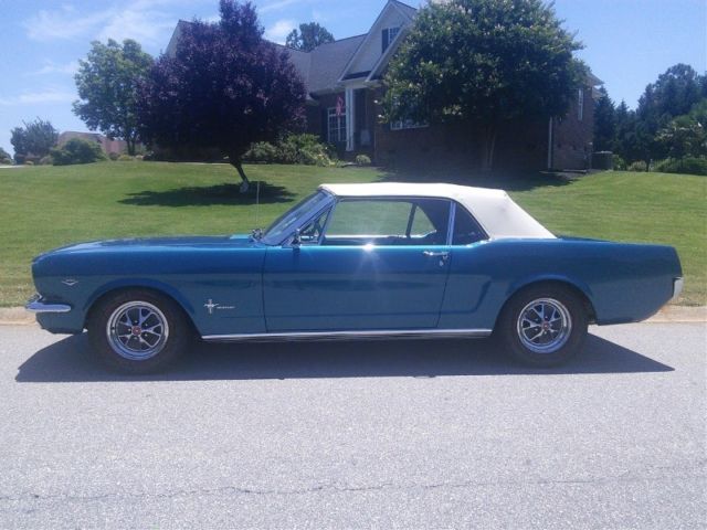 1964 Blue Ford Mustang Convertible