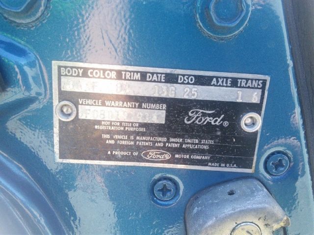 1964 Blue Ford Mustang Convertible