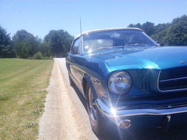1964 Blue Ford Mustang Convertible