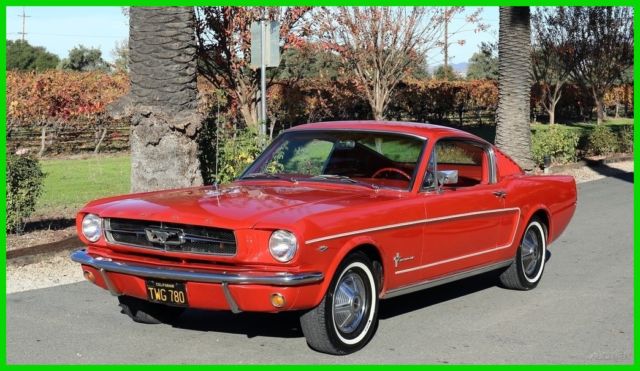 1965 Red Ford Mustang Coupe