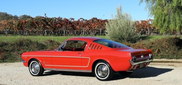 1965 Red Ford Mustang Coupe