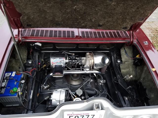 1965 Burgundy Chevrolet Corvair Convertible