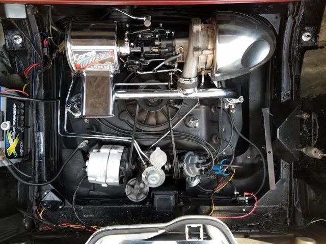 1965 Burgundy Chevrolet Corvair Convertible