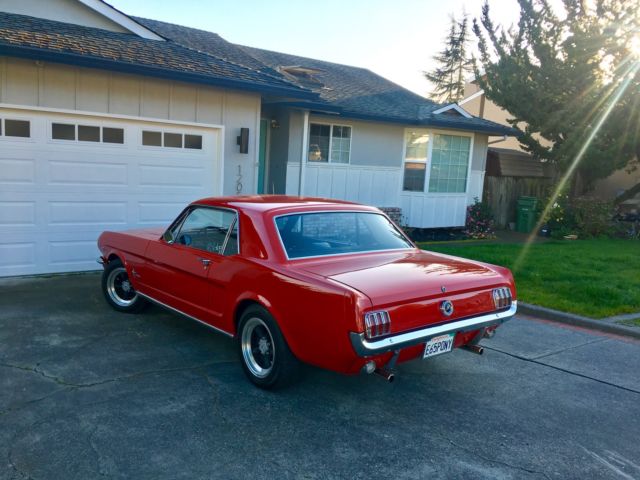 1965 Red Ford Mustang Hardtop