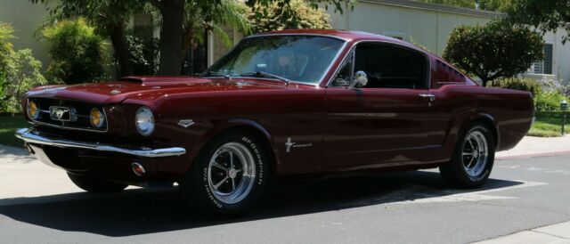1965 Burgundy Ford Mustang Fastback