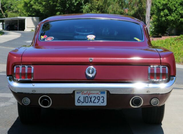 1965 Burgundy Ford Mustang Fastback