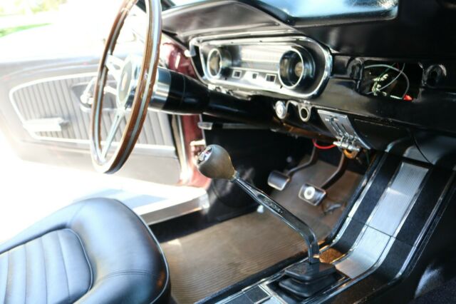 1965 Burgundy Ford Mustang Fastback