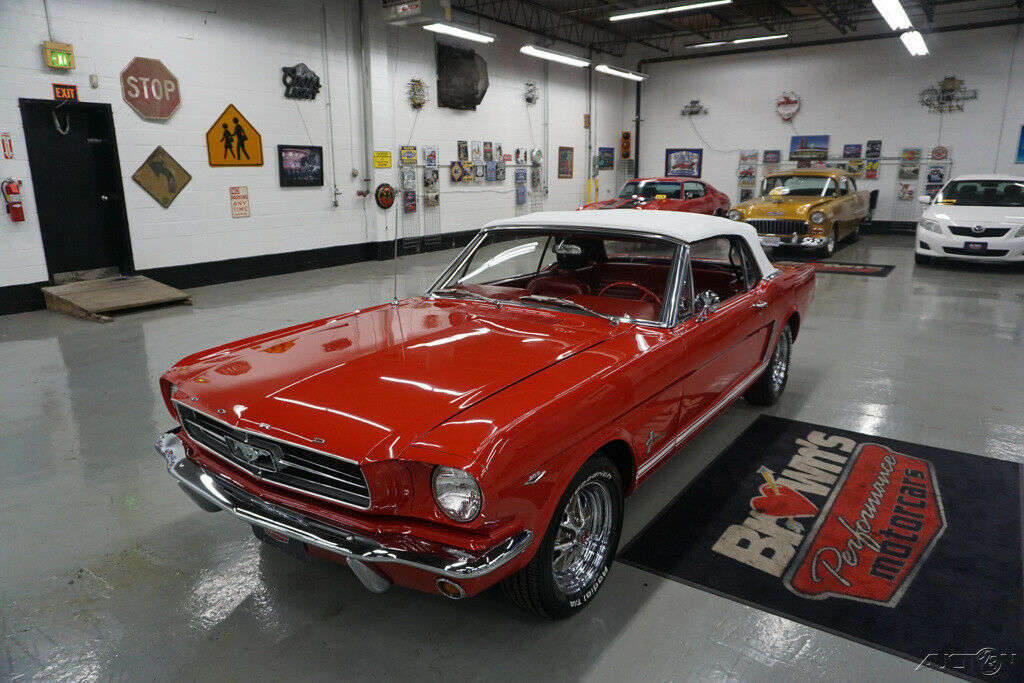1965 Red Ford Mustang