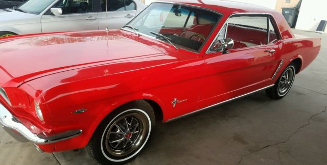 1965 Red Ford Mustang Coupe