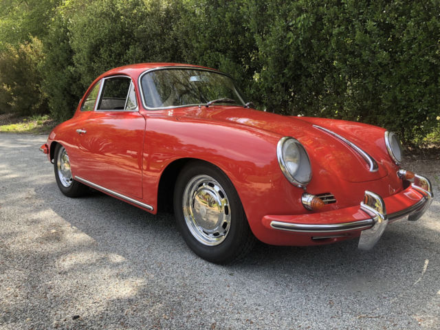 1965 Red Porsche 356 Coupe