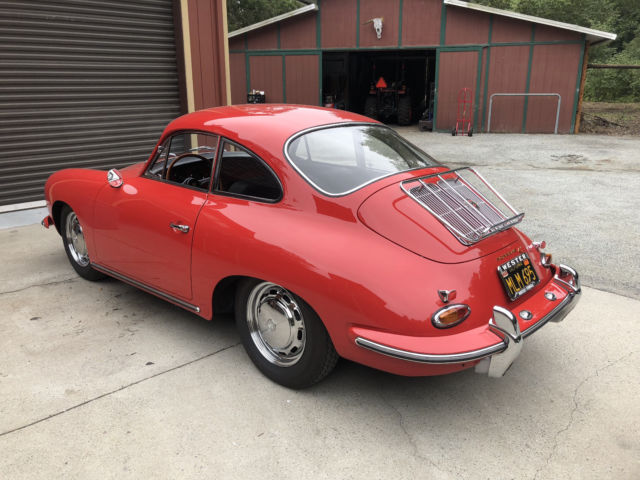 1965 Red Porsche 356 Coupe