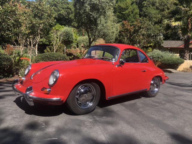 1965 Red Porsche 356 Coupe