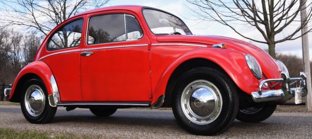 1965 Red Volkswagen Beetle - Classic Coupe