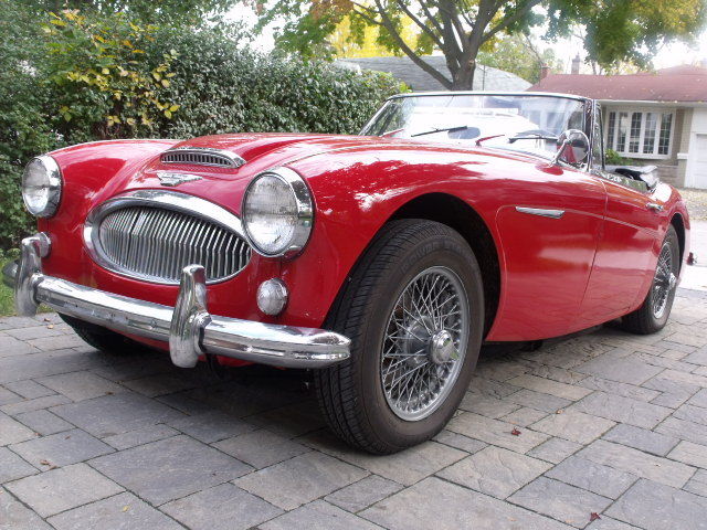 1965 Red Austin Healey 3000 Convertible