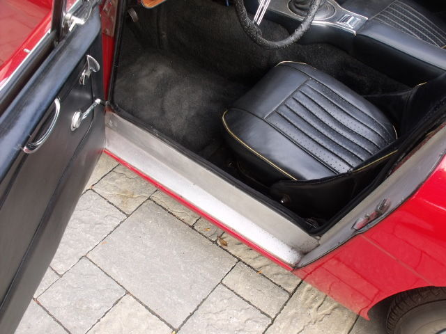 1965 Red Austin Healey 3000 Convertible