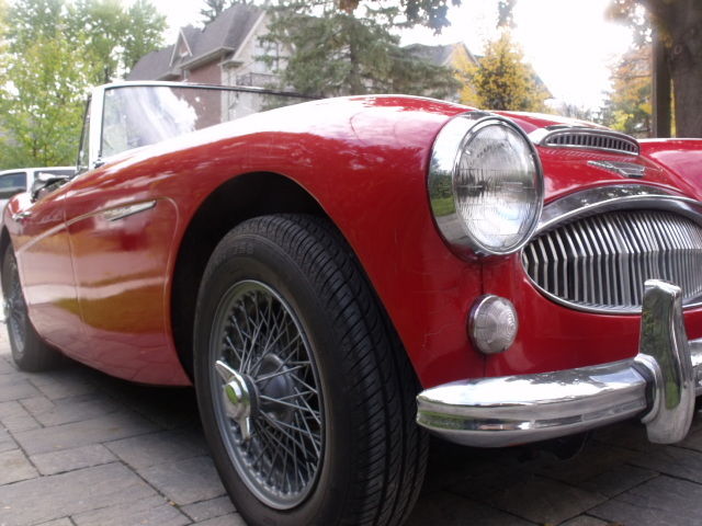 1965 Red Austin Healey 3000 Convertible