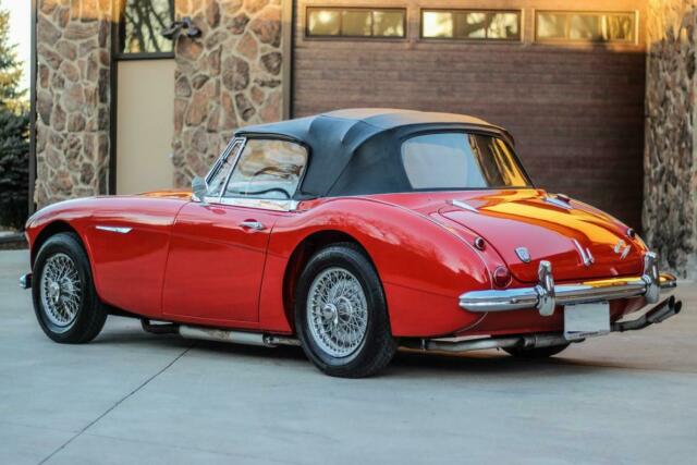 1965 Red Austin Healey 3000 BJ8 Mark III Convertible