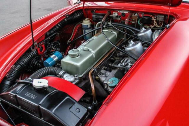 1965 Red Austin Healey 3000 BJ8 Mark III Convertible