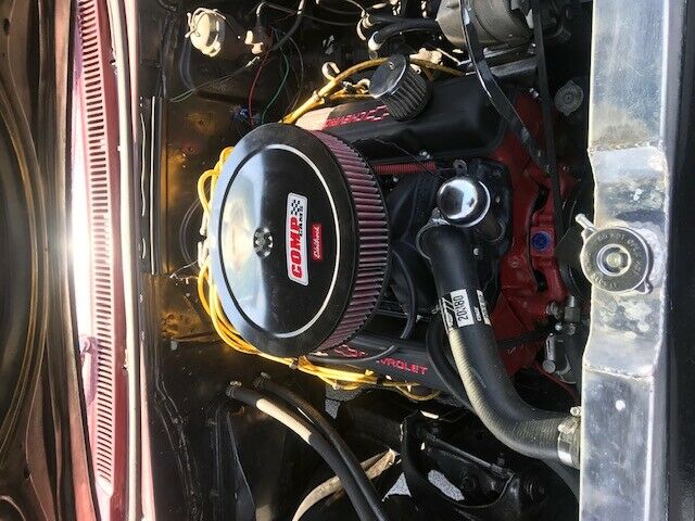 1965 Burgundy Chevrolet Bel Air/150/210 POST CAR