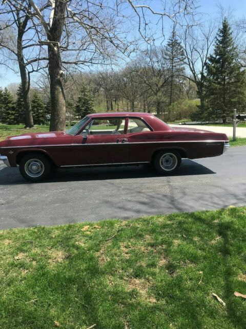 1965 Burgundy Chevrolet Bel Air/150/210 POST CAR