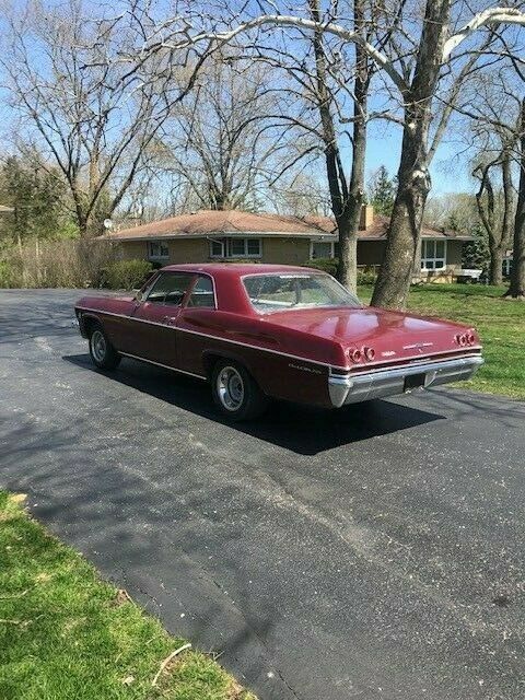 1965 Burgundy Chevrolet Bel Air/150/210 POST CAR