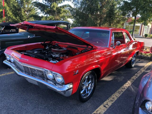 1965 Red Chevrolet Bel Air/150/210 Sedan