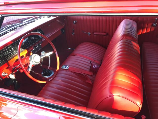 1965 Red Chevrolet Bel Air/150/210 Sedan